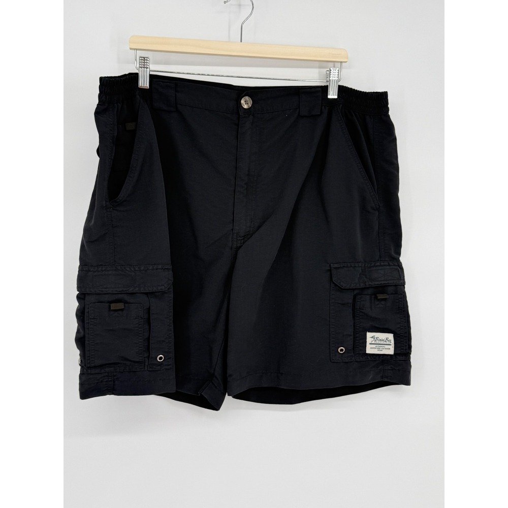 Bimini Bay Outfitters Cargo Shorts Mens 42 Black Nylon Outdoor Adventure Pockets